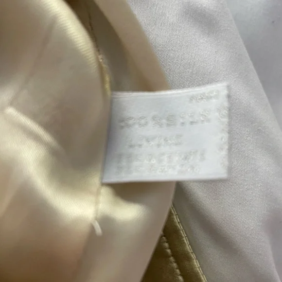 ✨ Prada Silk Skirt – Made in Italy | Gold | Size 40 (US 6) Luxury Repurpose - Picture 2 of 13